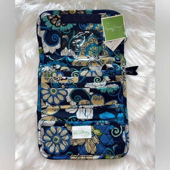 Vera Bradley Mod Floral Blue Wallet Shoulder Crossbody Strap - Picture 2 of 6